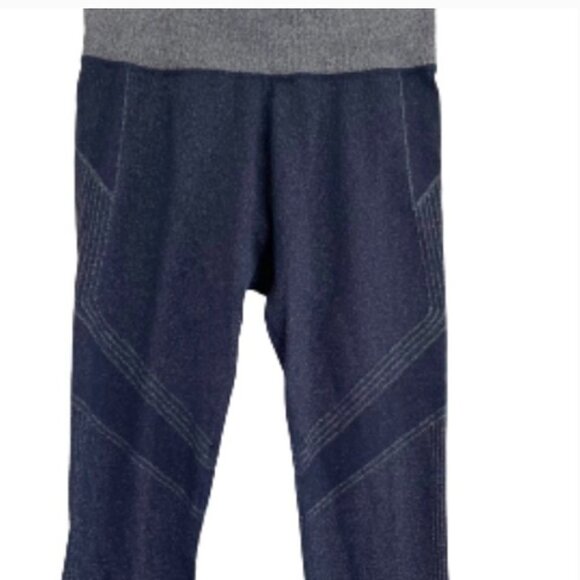 Athleta Sparkle Twilight Metallic Tight Athletic Leggings Navy‎ Blue Size XS - Picture 7 of 7